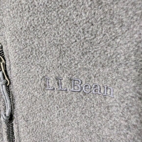 L.L. Bean Fleece Vest - Gray Mens XL - Picture 4 of 5